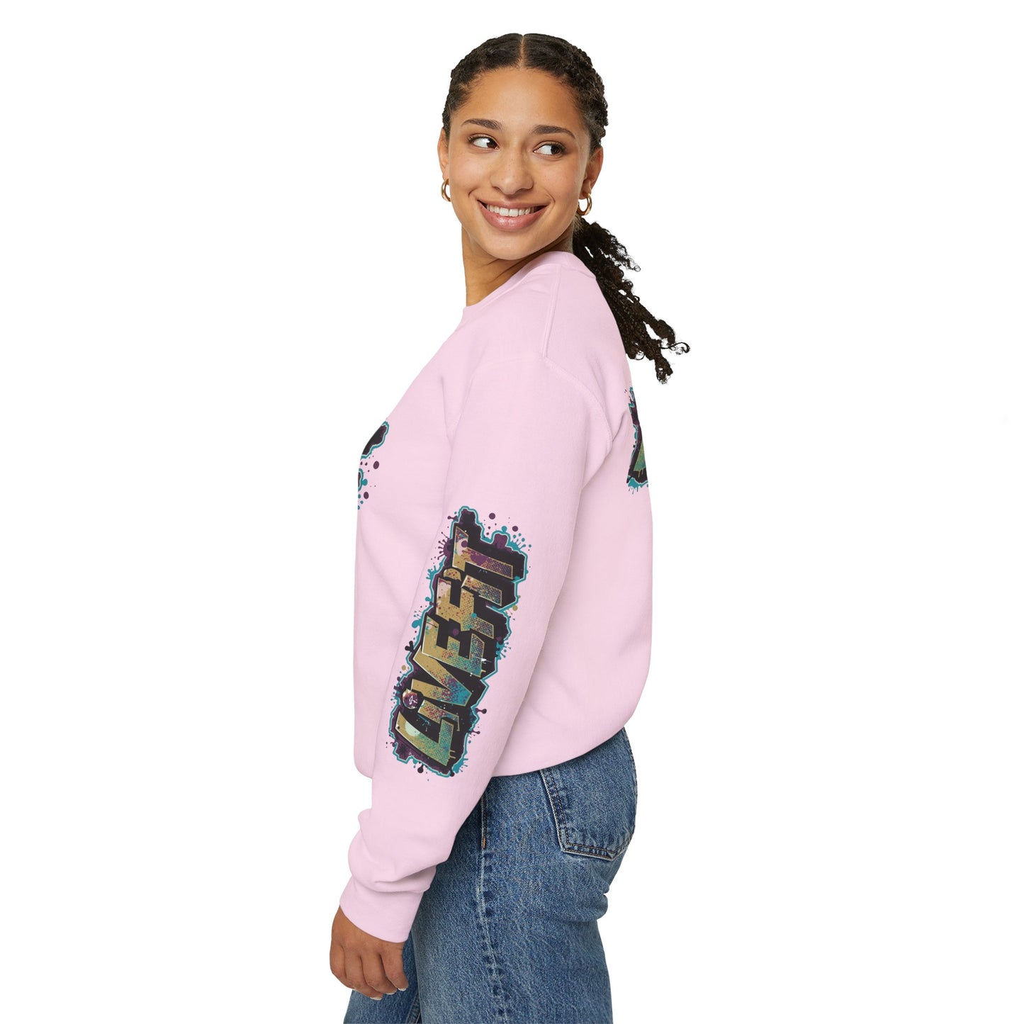 Live Fit Crewneck Sweatshirt - Trendy Fitness Apparel -  Unisex Casual Wear -  Sports Gift -  Workout Fashion -  Street Style Sweatshirt -