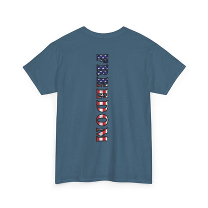 Freedom Patriotic T-Shirt - Red White Blue - American Flag Tee - Unisex S-5XL