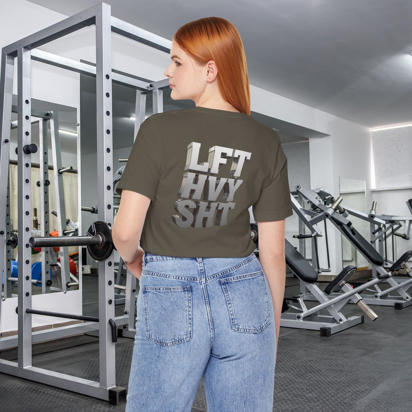 Lift Heavy Shit - LFT HVY SHT - 3D Gym T-Shirt - Bold Weightlifting Tee