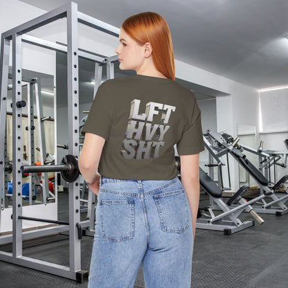 Lift Heavy Shit - LFT HVY SHT - 3D Gym T-Shirt - Bold Weightlifting Tee