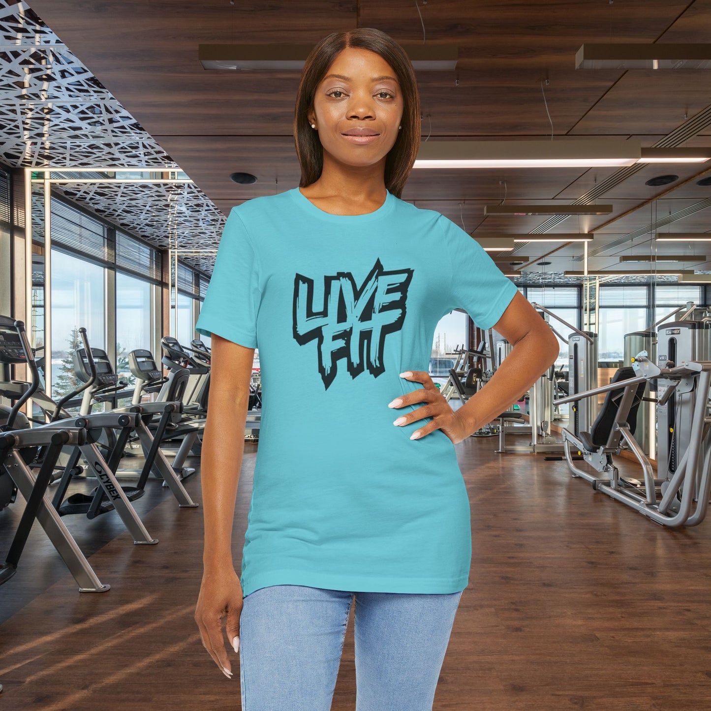 LIVE FIT Unisex Jersey Tee - Fitness T-Shirt - Casual Wear - Workout Top - Gym Apparel -  Motivational Shirt -