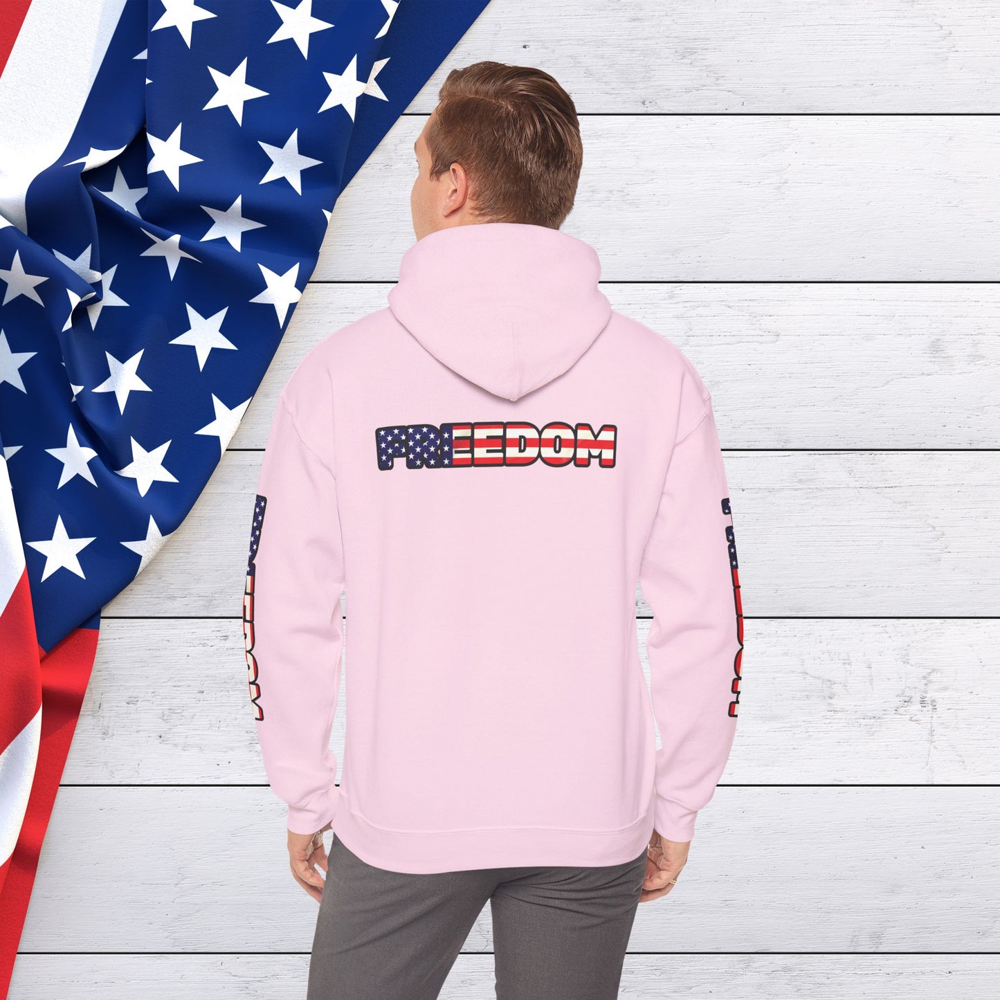Patriotic Freedom Hoodie - Unisex American Flag Sweatshirt - Red White and Blue - Comfortable Pullover for Celebrations -  Perfect for Independence Day -  Gift [...]