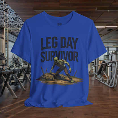 Leg Day Survivor Tee, Fitness Shirt, Workout Apparel, Gym Gift, Unisex Graphic Tee