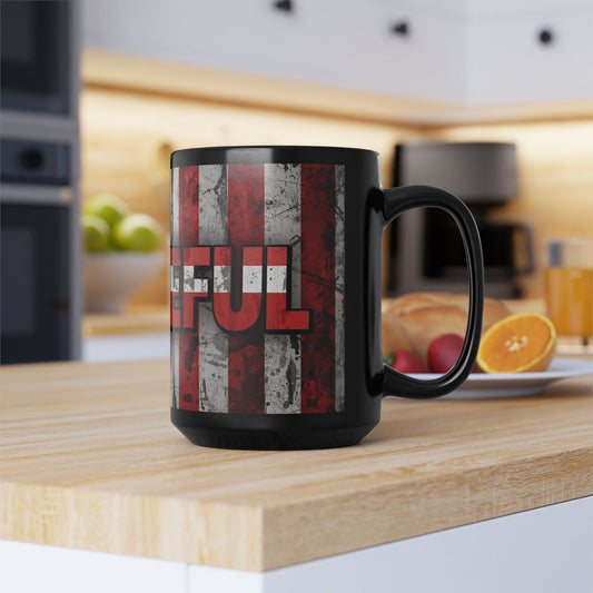 Patriotic Grateful Mug - 11oz & 15oz, Perfect Gift for Veterans, Independence Day Decor, Coffee Lovers, Home & Office