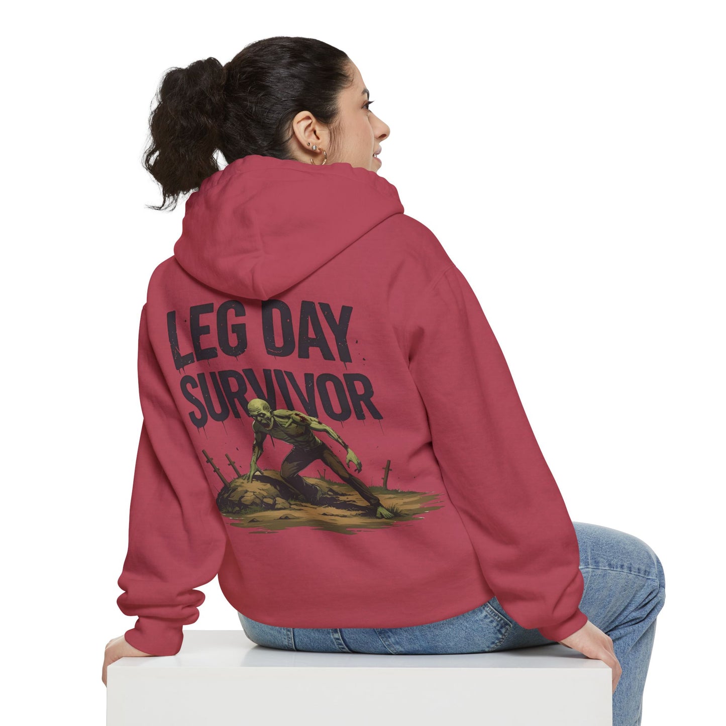 Leg Day Survivor! - Funny Gym Hoodie - Unisex Fitness Sweatshirt - Workout Apparel - S-5XL