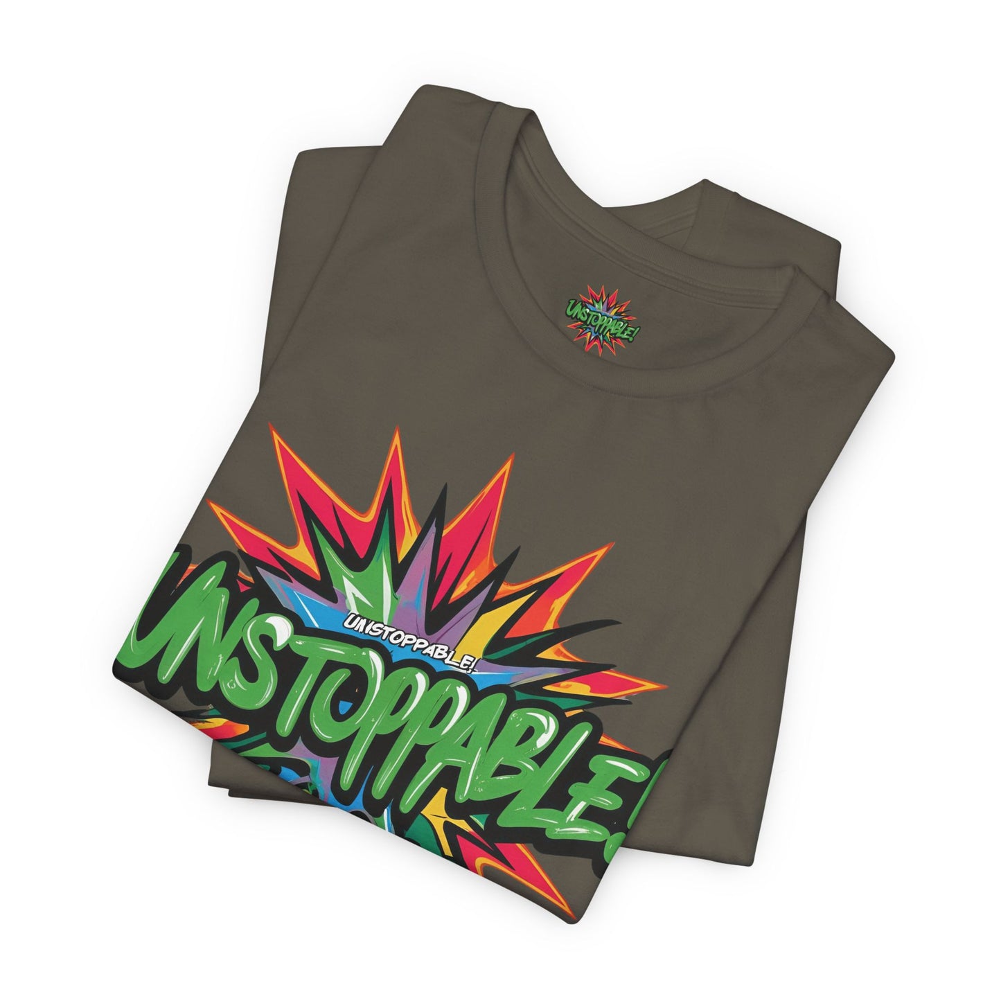 Unisex Jersey Tee - Unstoppable Graphic Design Shirt - Motivation and Fitness