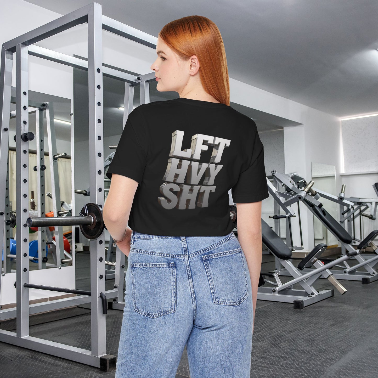 Lift Heavy Shit - LFT HVY SHT - 3D Gym T-Shirt - Bold Weightlifting Tee