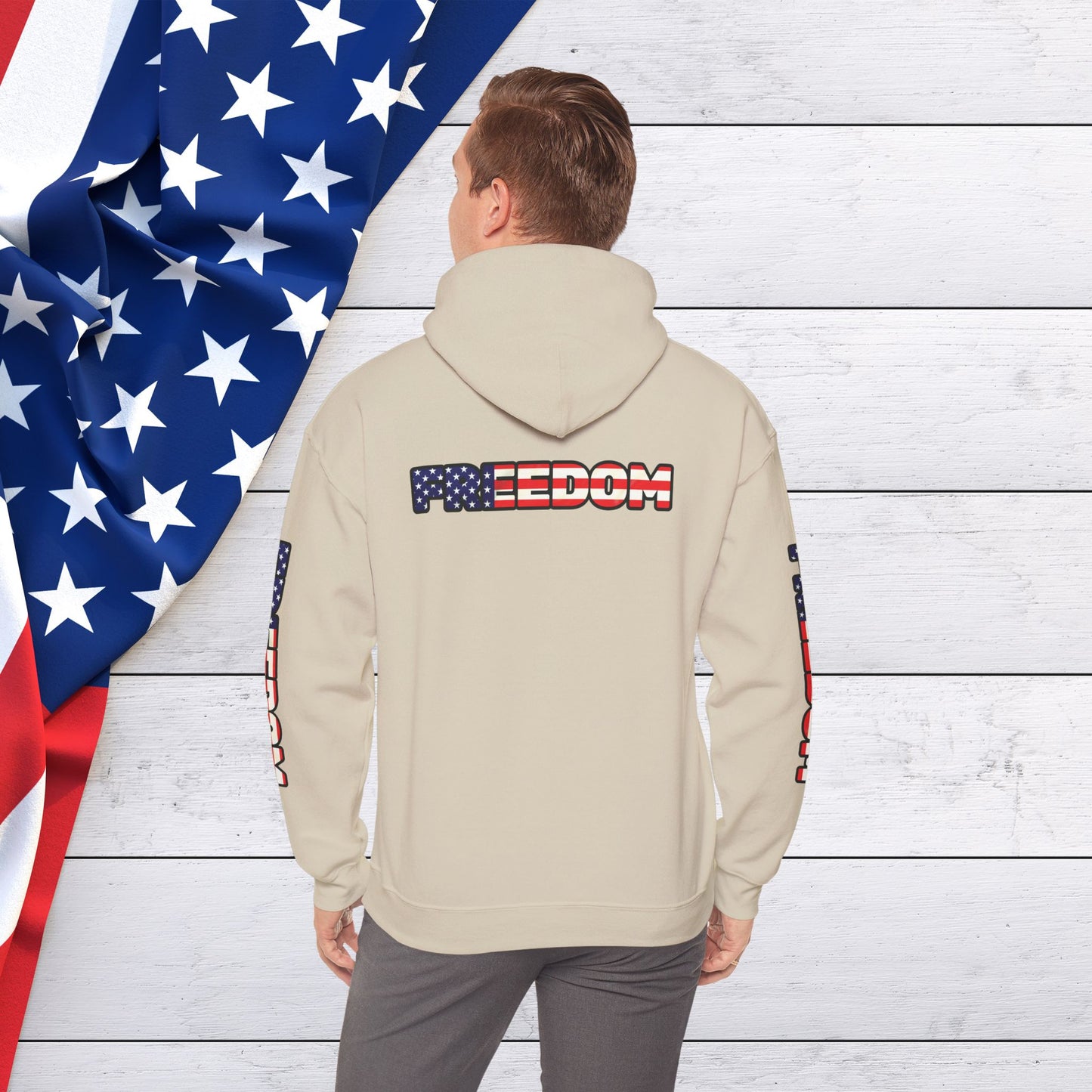 Patriotic Freedom Hoodie - Unisex American Flag Sweatshirt - Red White and Blue - Comfortable Pullover for Celebrations -  Perfect for Independence Day -  Gift [...]