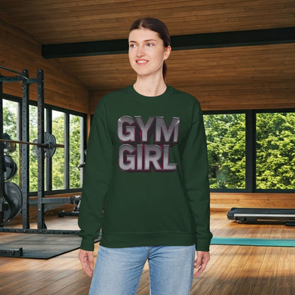 Gym Girl Crewneck Sweatshirt - Stylish Fitness Apparel - Women's Workout Sweatshirt - S-4XL