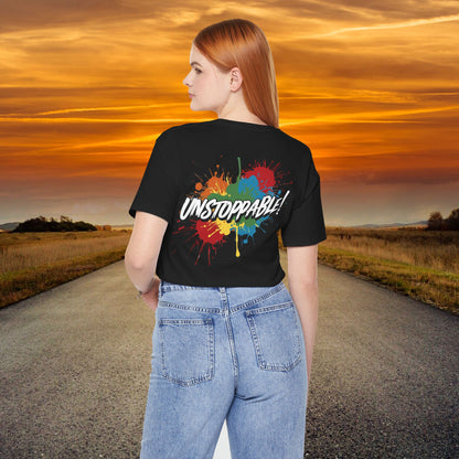 Unstoppable Design Tee - Vintage  Retro  Unisex  Tee - Classic  T-Shirt - Graphic Tee - Casual  Shirt - Short  Sleeve  Shirt