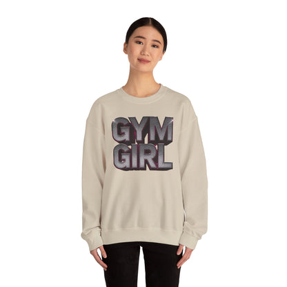 Gym Girl Crewneck Sweatshirt - Stylish Fitness Apparel - Women's Workout Sweatshirt - S-4XL