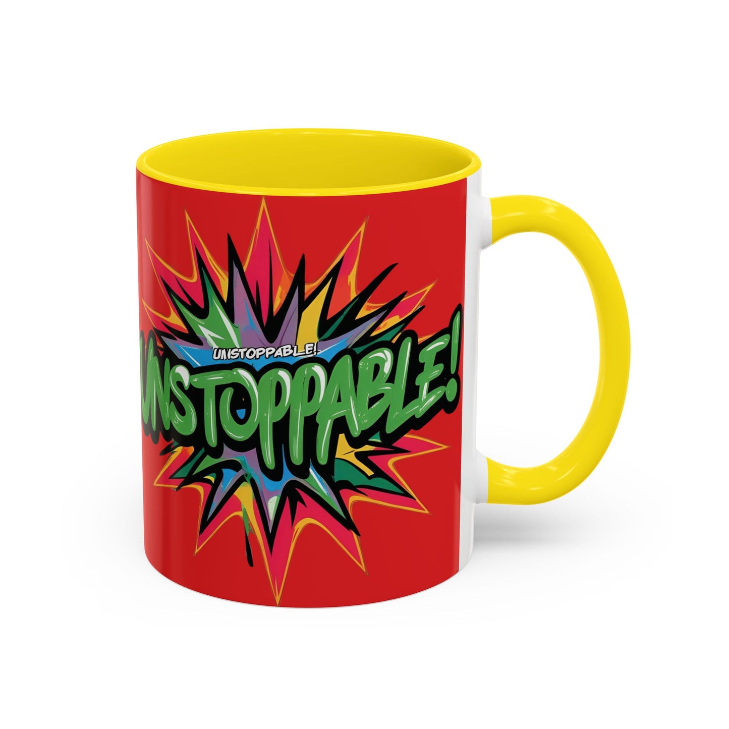 Unstoppable! Motivational Mug - Vibrant Red Design - 11oz/15oz
