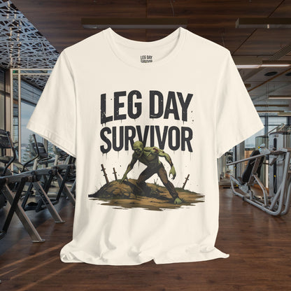 Leg Day Survivor Tee, Fitness Shirt, Workout Apparel, Gym Gift, Unisex Graphic Tee