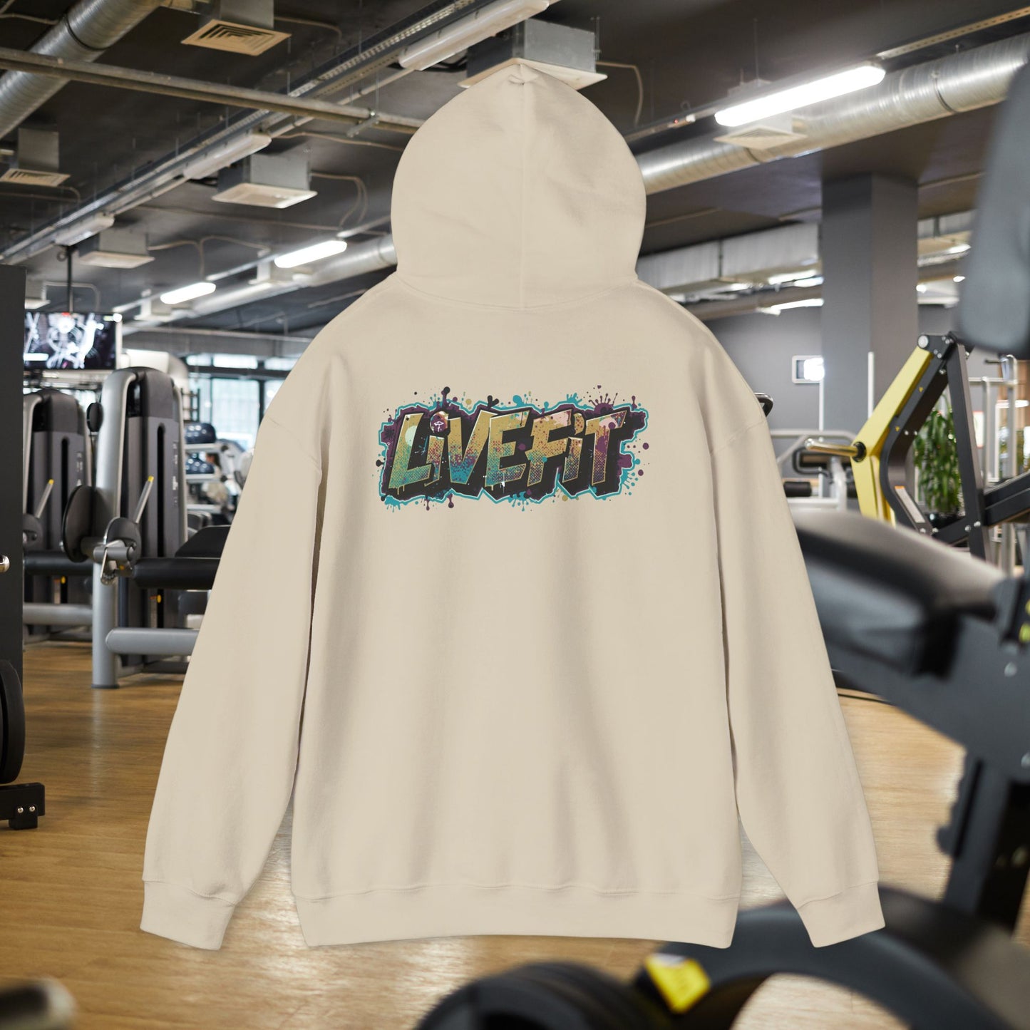 Live Fit Hoodie - Unisex Heavy Blend Sweatshirt - Fitness Enthusiasts -  Gym Wear - Workout Apparel -  Active Lifestyle -  Gift for Him/Her -