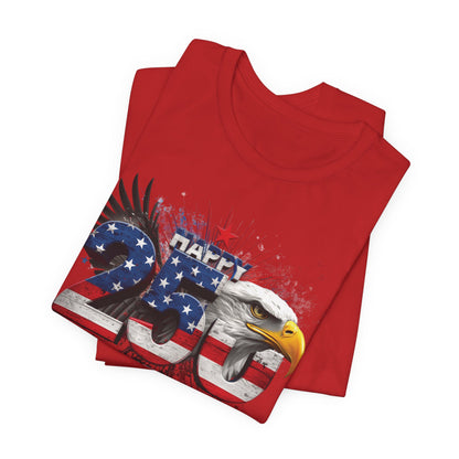 America 250th Anniversary Eagle T-Shirt | Distressed Flag Patriotic Tee