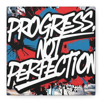 💥 Motivational 💥 Uplifting 💥 Canvas Art  💥 Progress Not Perfection Print  💥 Positive Vibe Décor  💥 Eco-Friendly  UL- Certified  Inks 💥 Gift  Giving 💥 Horizontal Is In A Different Listing 💥