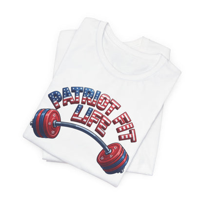 Patriot Fit Life T-Shirt — American Flag Barbell Fitness Tee