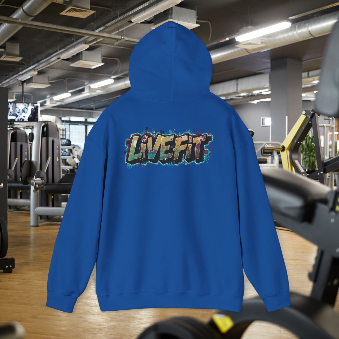 Live Fit Hoodie - Unisex Heavy Blend Sweatshirt - Fitness Enthusiasts -  Gym Wear - Workout Apparel -  Active Lifestyle -  Gift for Him/Her -