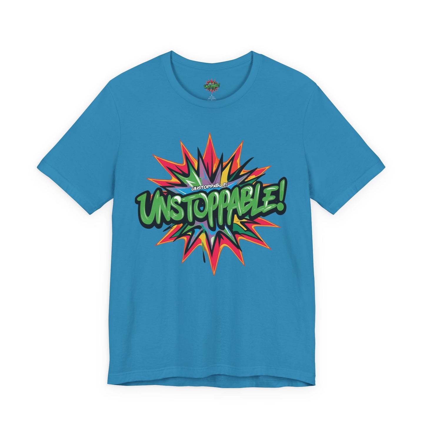 Unisex Jersey Tee - Unstoppable Graphic Design Shirt - Motivation and Fitness
