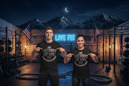 Patriot Fit Life Tee — American Flag Fitness T-Shirt