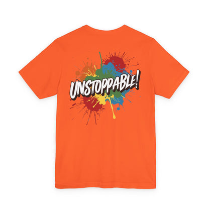 Unstoppable Design Tee - Vintage  Retro  Unisex  Tee - Classic  T-Shirt - Graphic Tee - Casual  Shirt - Short  Sleeve  Shirt
