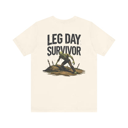 Leg Day Survivor Tee, Fitness Shirt, Workout Apparel, Gym Gift, Unisex Graphic Tee