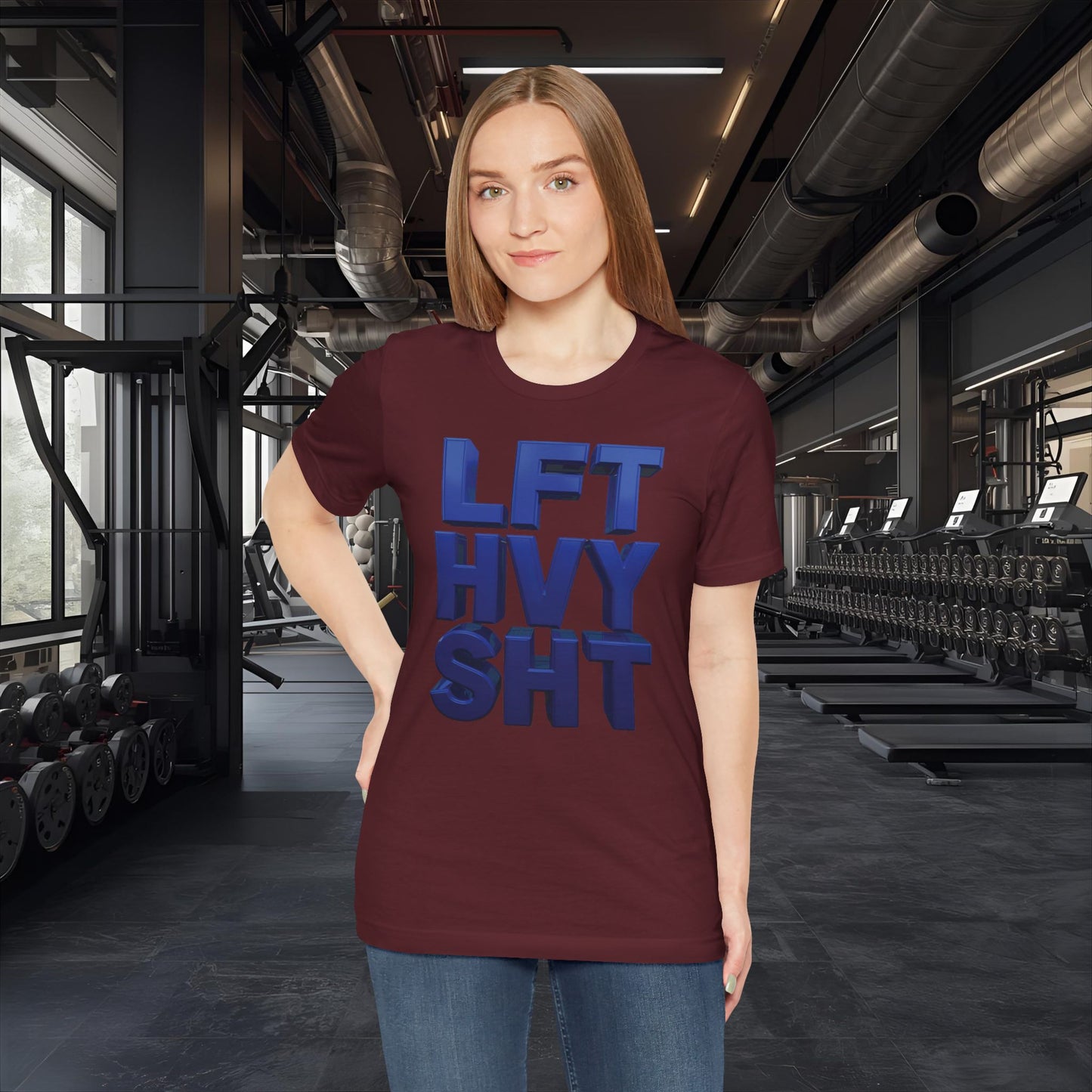 LFT HVY SHT - Lift Heavy Shit - Bold 3D Gym Tee - Fitness