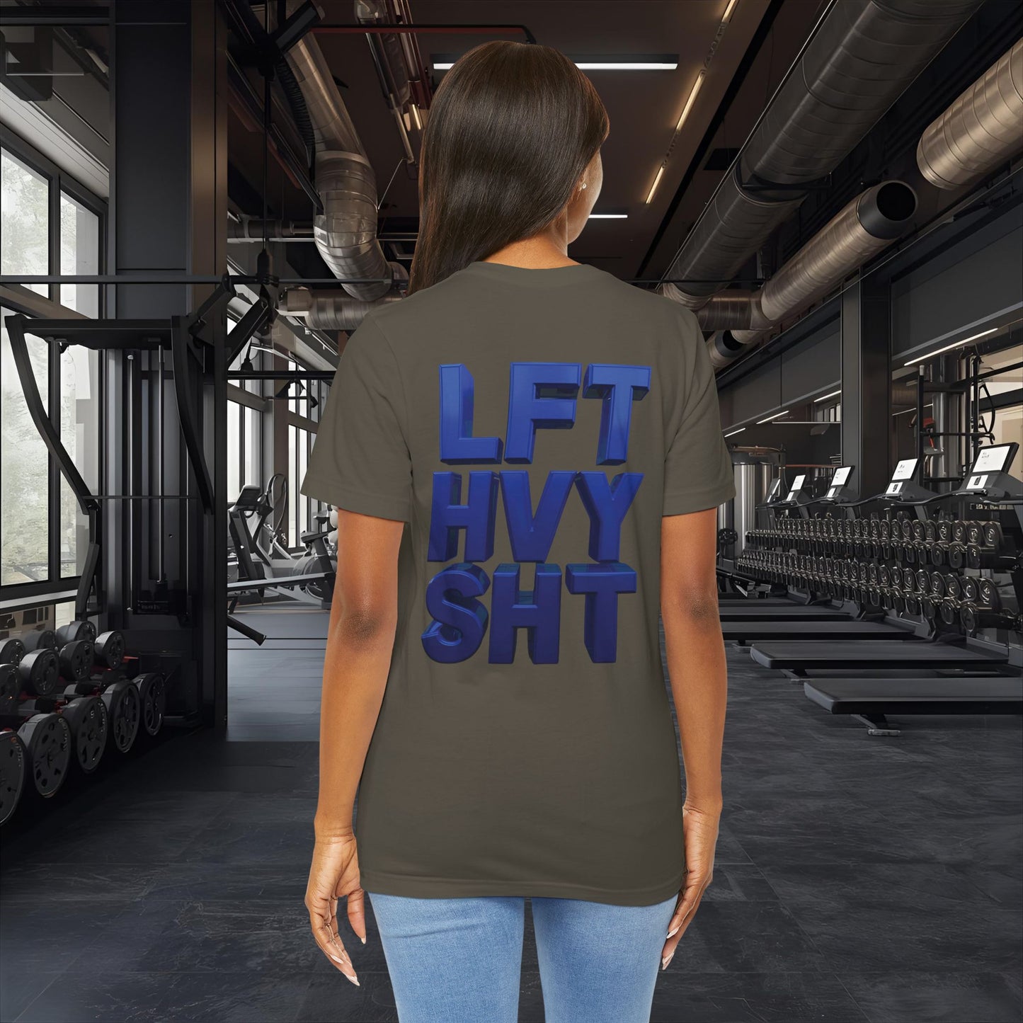LFT HVY SHT - Lift Heavy Shit - Bold 3D Gym Tee - Fitness