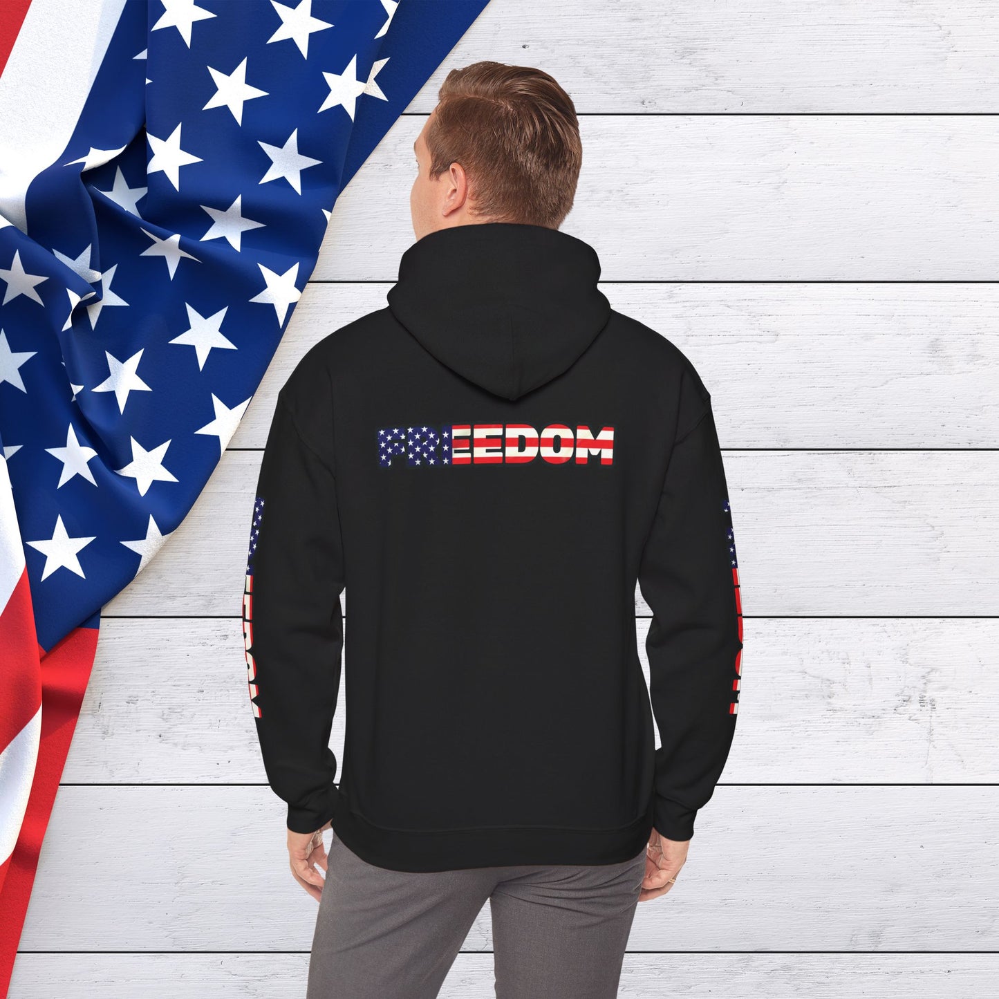 Patriotic Freedom Hoodie - Unisex American Flag Sweatshirt - Red White and Blue - Comfortable Pullover for Celebrations -  Perfect for Independence Day -  Gift [...]