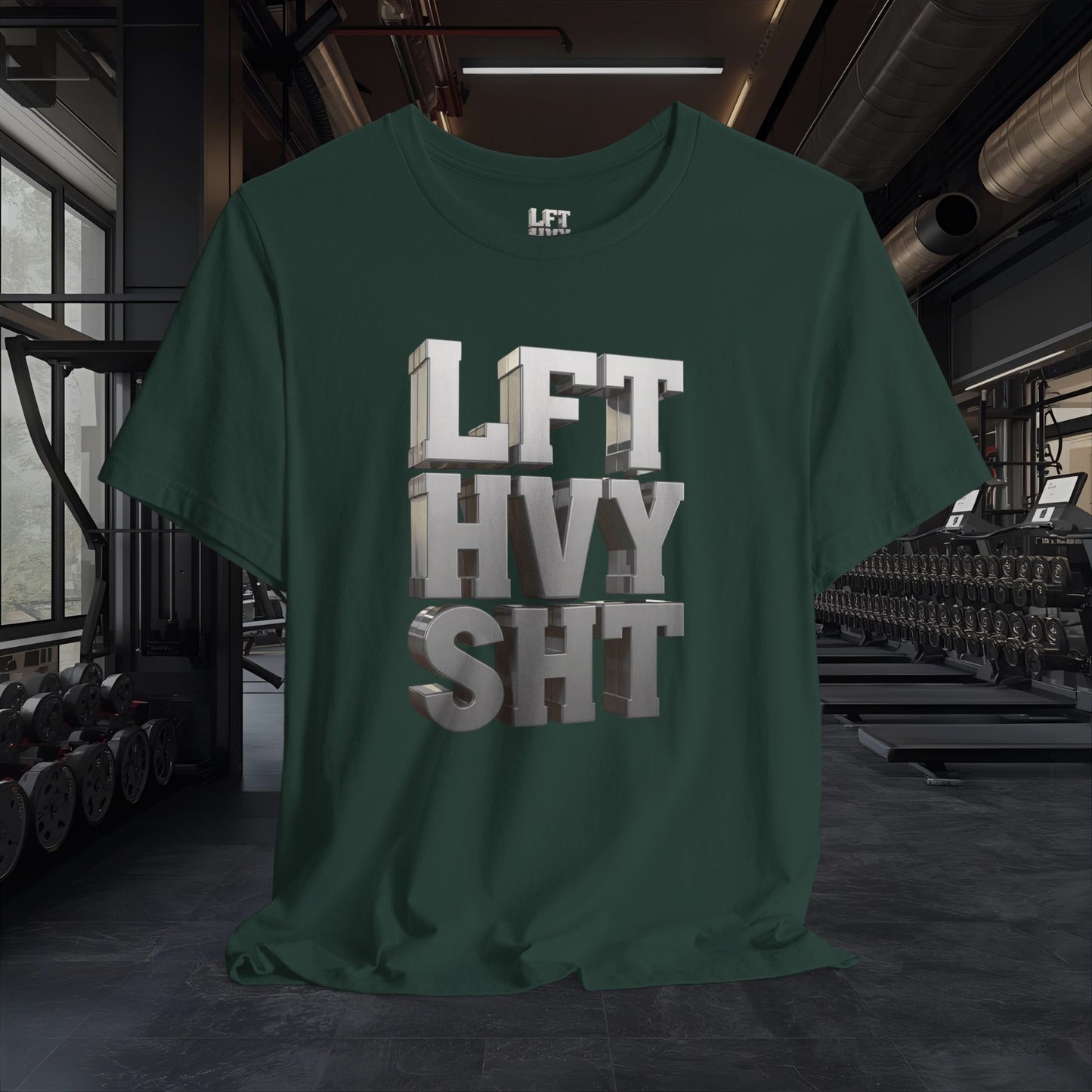 Lift Heavy Shit - LFT HVY SHT - 3D Gym T-Shirt - Bold Weightlifting Tee