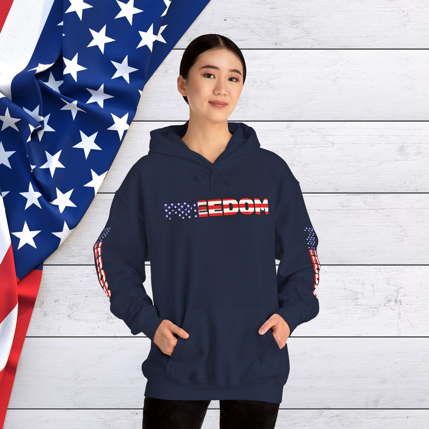 Patriotic Freedom Hoodie - Unisex American Flag Sweatshirt - Red White and Blue - Comfortable Pullover for Celebrations -  Perfect for Independence Day -  Gift [...]
