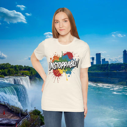Unstoppable Design Tee - Vintage  Retro  Unisex  Tee - Classic  T-Shirt - Graphic Tee - Casual  Shirt - Short  Sleeve  Shirt