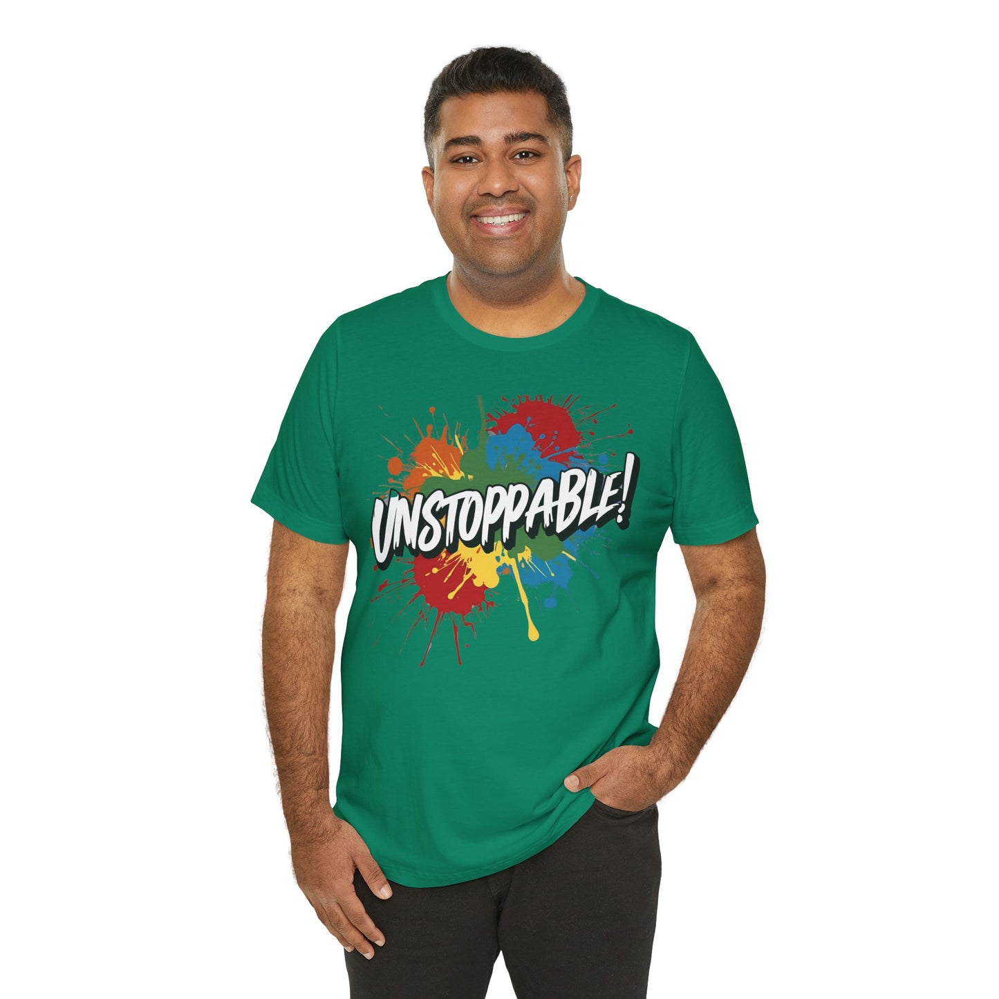 Unstoppable Design Tee - Vintage  Retro  Unisex  Tee - Classic  T-Shirt - Graphic Tee - Casual  Shirt - Short  Sleeve  Shirt