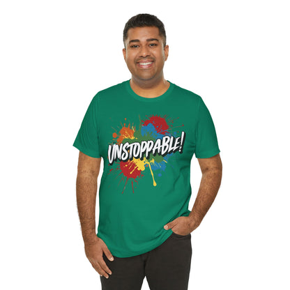 Unstoppable Design Tee - Vintage  Retro  Unisex  Tee - Classic  T-Shirt - Graphic Tee - Casual  Shirt - Short  Sleeve  Shirt