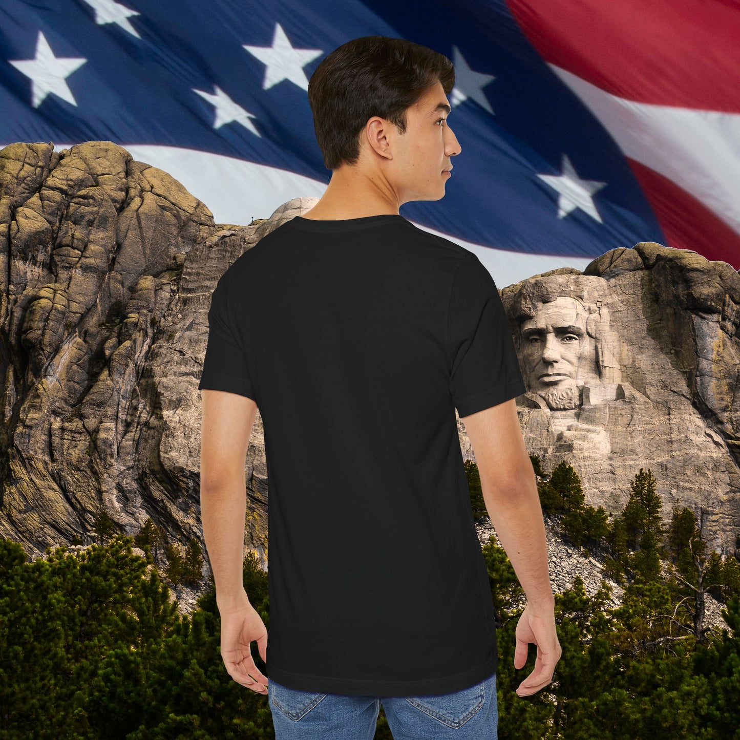 USA - Red White Blue - American Flag - Classic Unisex Tee - Holiday Gift - Patriotic Pride