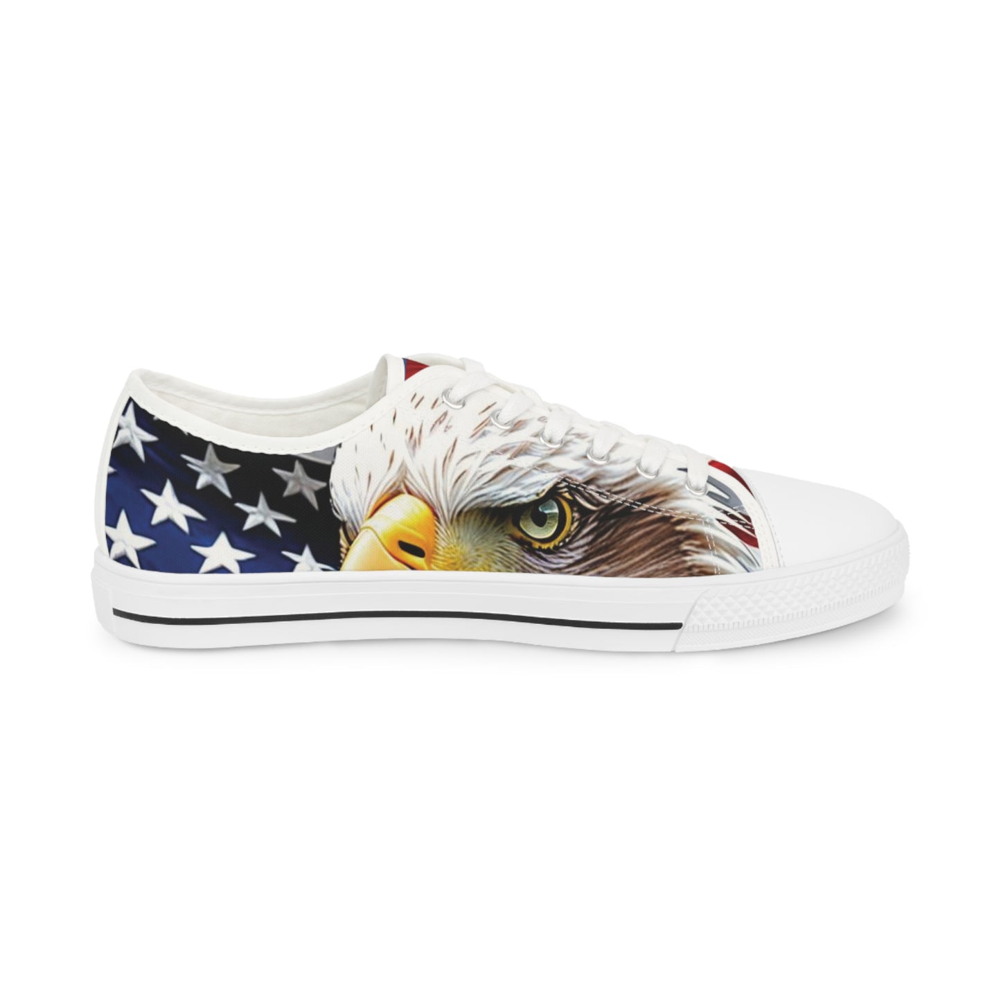 Unisex Sneakers - USA American Flag Patriotic Bald Eagle Design