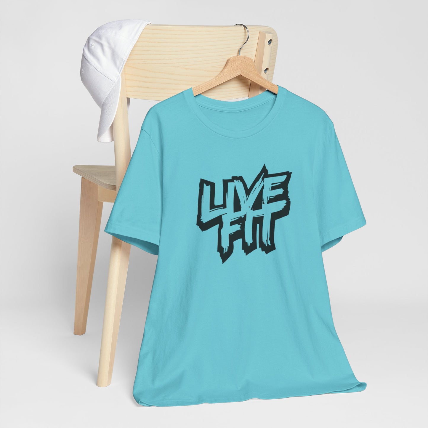 LIVE FIT Unisex Jersey Tee - Fitness T-Shirt - Casual Wear - Workout Top - Gym Apparel -  Motivational Shirt -