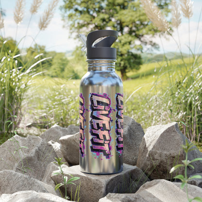 Stylish - Live Fit Stainless Steel Water Bottle - Motivational 20oz Travel Flask -  Fitness Hydration Drink-ware -  Sports Water Container -  [...]