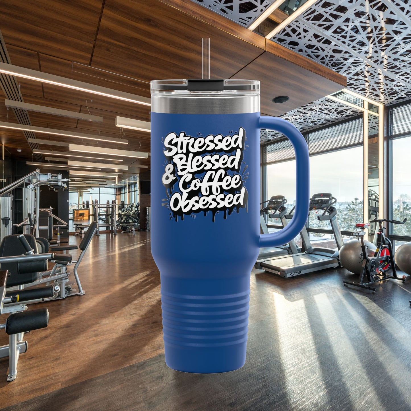 40oz. Insulated Travel Mug: Stressed Blessed, & Coffee Obsessed Print, 7 Different Color Options, Perfect Gift for Coffee Lovers, Gym Goers, Travel Enthusiasts, Holiday [...]
