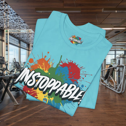 Unstoppable Design Tee - Vintage  Retro  Unisex  Tee - Classic  T-Shirt - Graphic Tee - Casual  Shirt - Short  Sleeve  Shirt