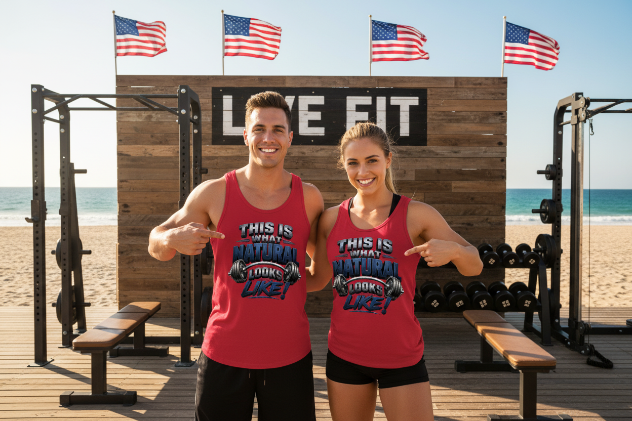 This Is What Natural Looks Like! Gym Tank Top | Muscle Tank for Weightlifting & Fitness