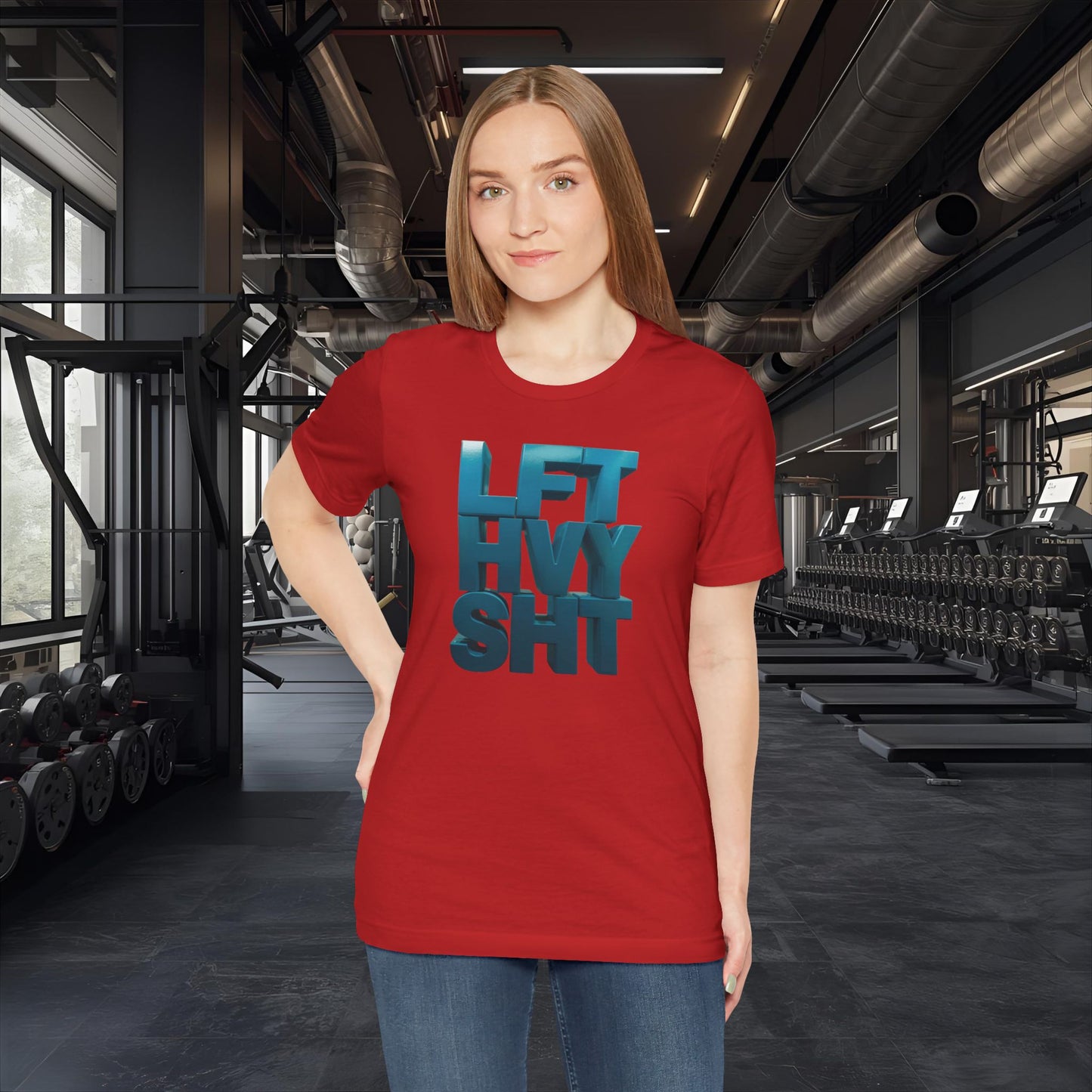 Lift Heavy Shit - LFT HVY SHT - Gym T-Shirt - Motivational Weightlifting Tee
