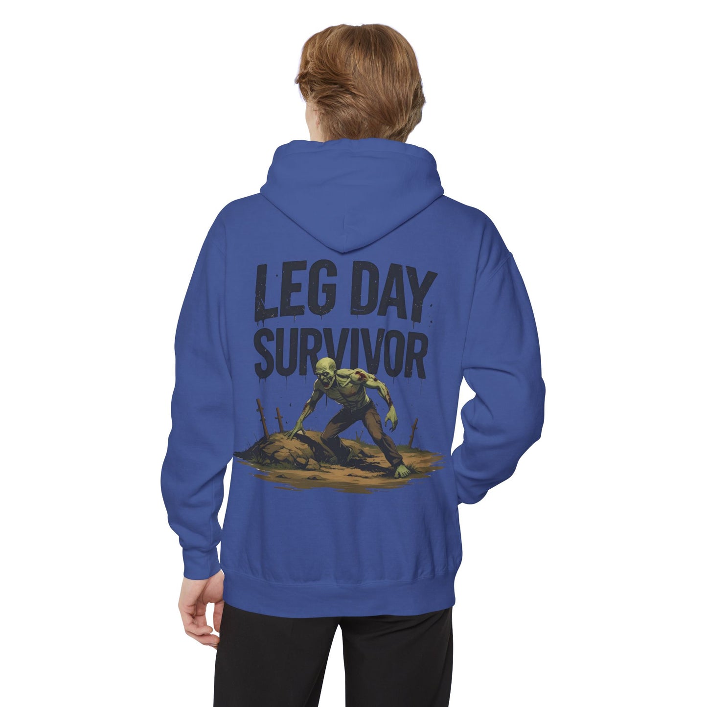 Leg Day Survivor! - Funny Gym Hoodie - Unisex Fitness Sweatshirt - Workout Apparel - S-5XL
