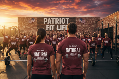 This Is What Natural Looks Like - Barbell T-Shirt | Gym Workout Tee