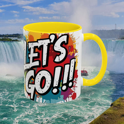 💥Vibrant  💥 Motivational 💥 Ceramic 💥 Coffee Mug 💥  Let's Go! 💥  Never or Now💥 Sizes   11oz   15oz💥  8   Different  Colors  To  Choose  From💥
