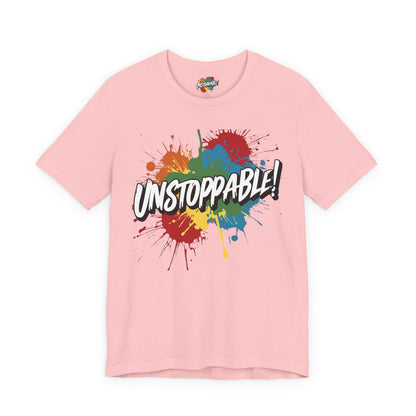Unstoppable Design Tee - Vintage  Retro  Unisex  Tee - Classic  T-Shirt - Graphic Tee - Casual  Shirt - Short  Sleeve  Shirt