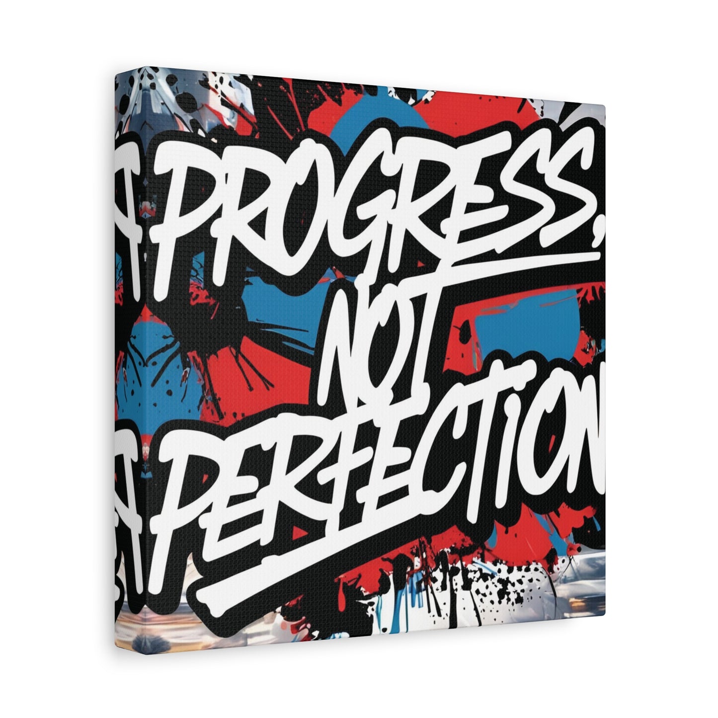 💥 Motivational 💥 Uplifting 💥 Canvas Art  💥 Progress Not Perfection Print  💥 Positive Vibe Décor  💥 Eco-Friendly  UL- Certified  Inks 💥 Gift  Giving 💥 Horizontal Is In A Different Listing 💥