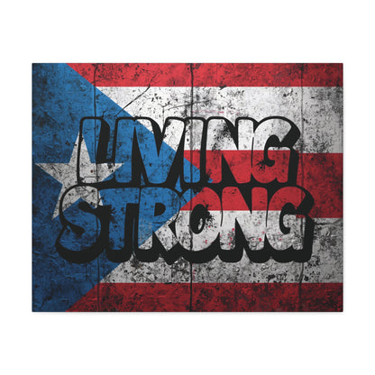 Gallery Wrapped - Puerto Rico Flag -  Matte Canvas Wall Art - Inspirational Decor - Home Wall Decor -
