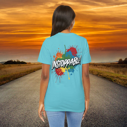 Unstoppable Design Tee - Vintage  Retro  Unisex  Tee - Classic  T-Shirt - Graphic Tee - Casual  Shirt - Short  Sleeve  Shirt