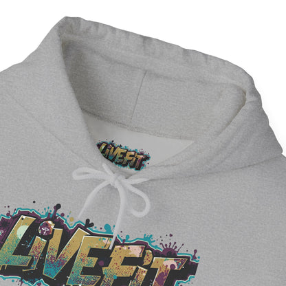 Live Fit Hoodie - Unisex Heavy Blend Sweatshirt - Fitness Enthusiasts -  Gym Wear - Workout Apparel -  Active Lifestyle -  Gift for Him/Her -